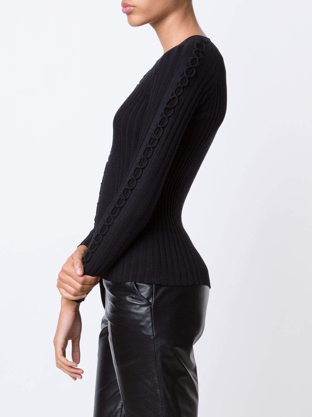 ALEXANDER WANG-Lace Up Pullover-
