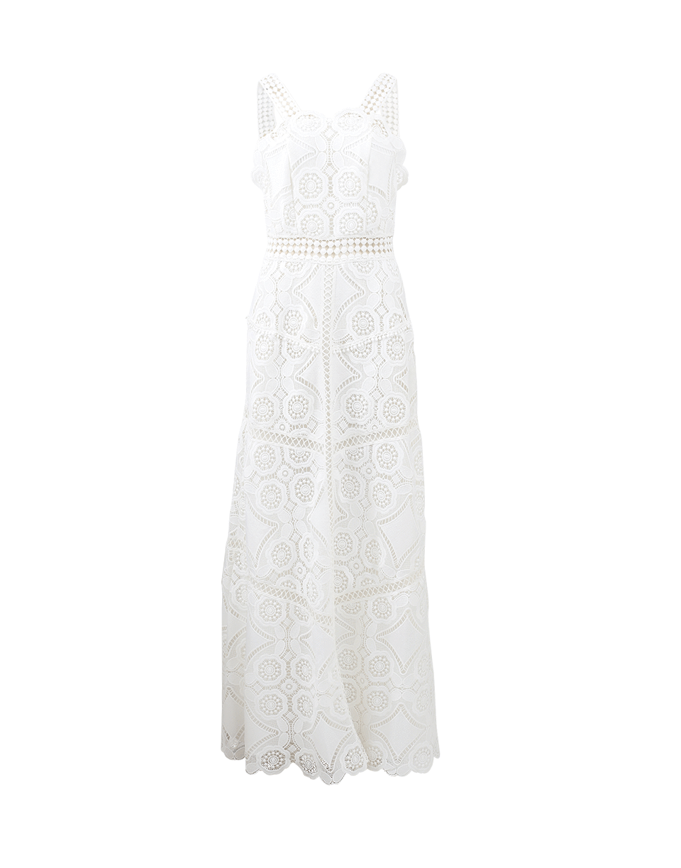 ALEXIS-Eveline Crochet Dress-WHITE