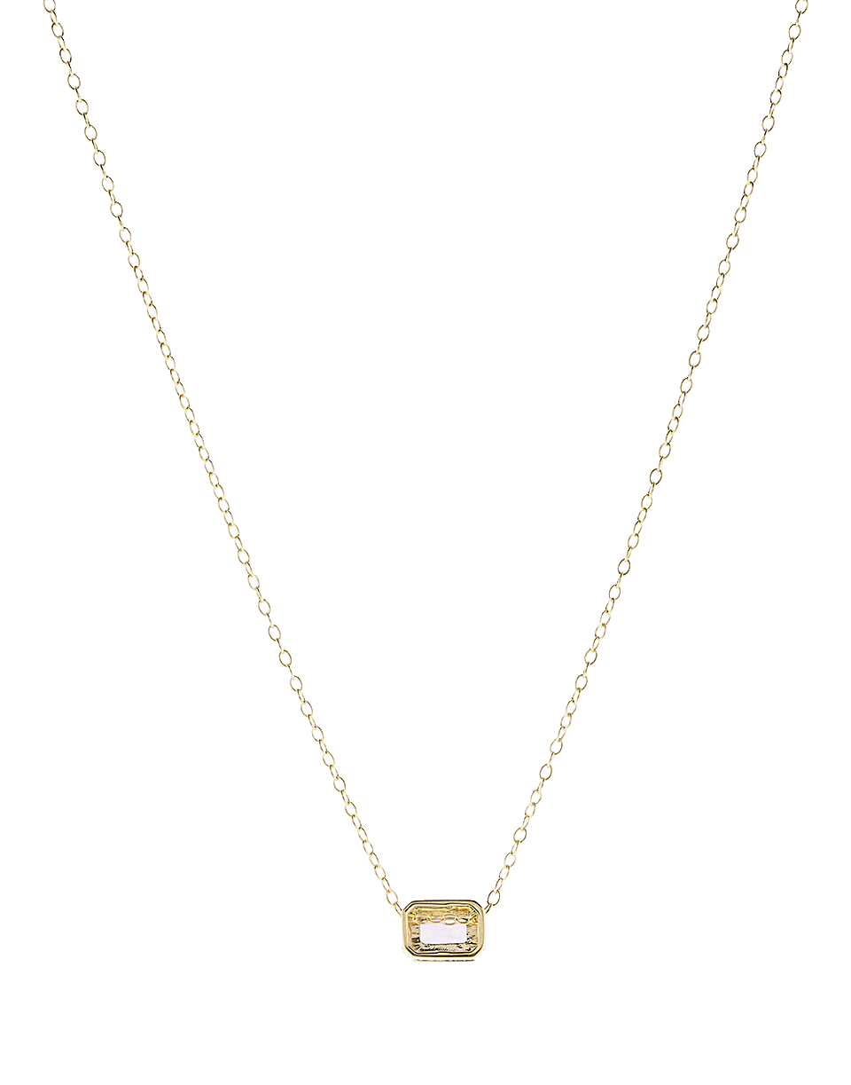 ALISON LOU-Pink Sapphire Pendant Necklace-YELLOW GOLD