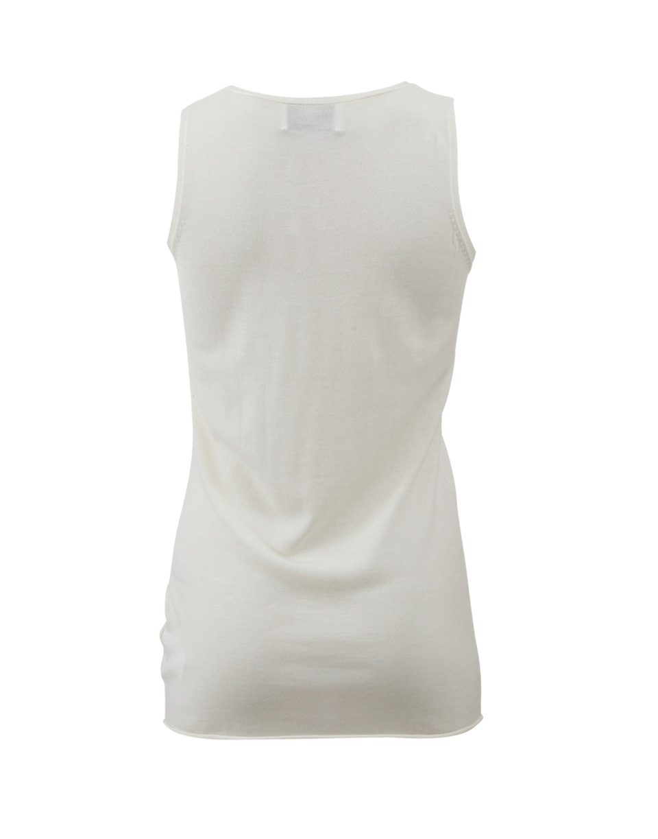 ALLUDE-Scoop Neck Shell-