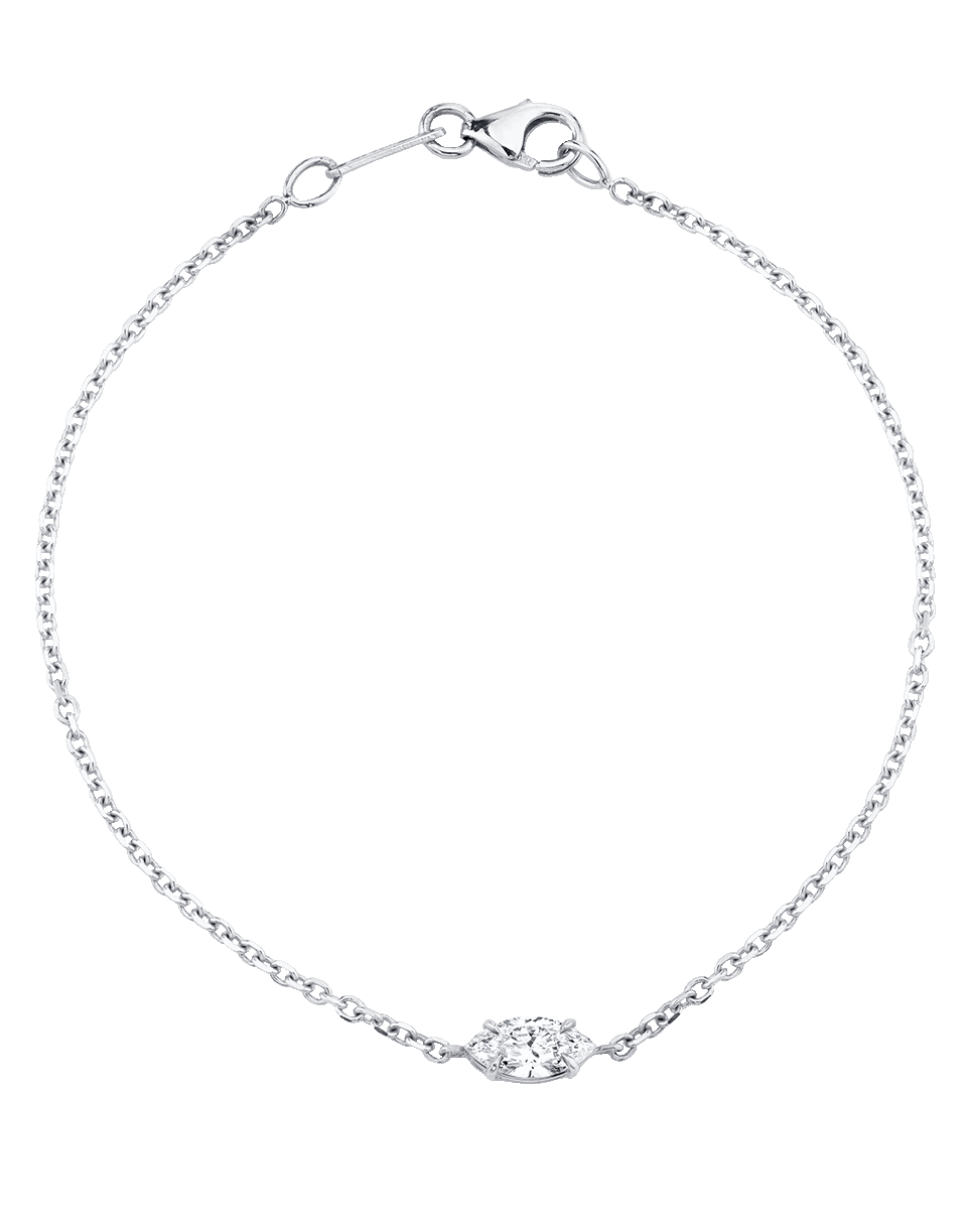 ANITA KO-Marquis Diamond Chain Bracelet-WHITE GOLD