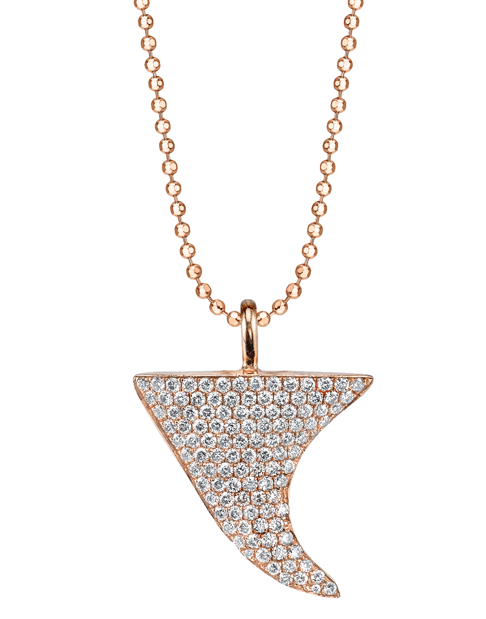 ANITA KO-Diamond Thorn Pendant Neckalce-ROSE GOLD
