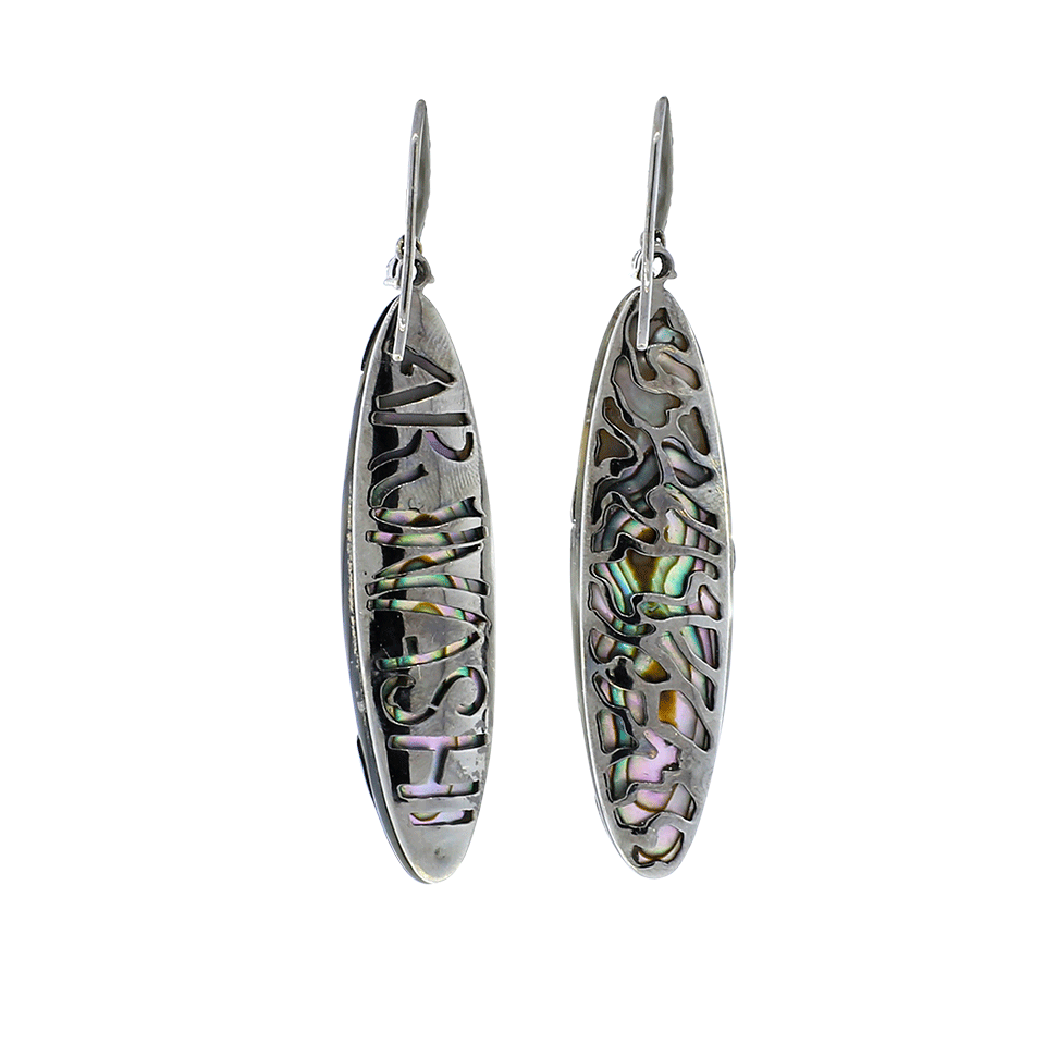 ARUNASHI-Abalone And Diamond Pave Earrings-BLKGOLD