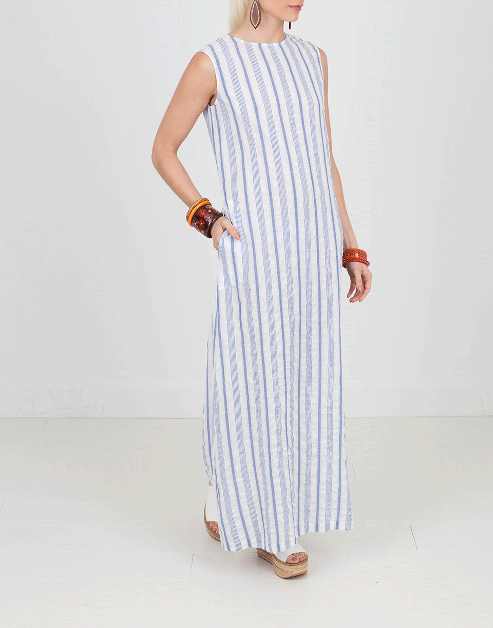 ASPESI-Striped Maxi Dress-