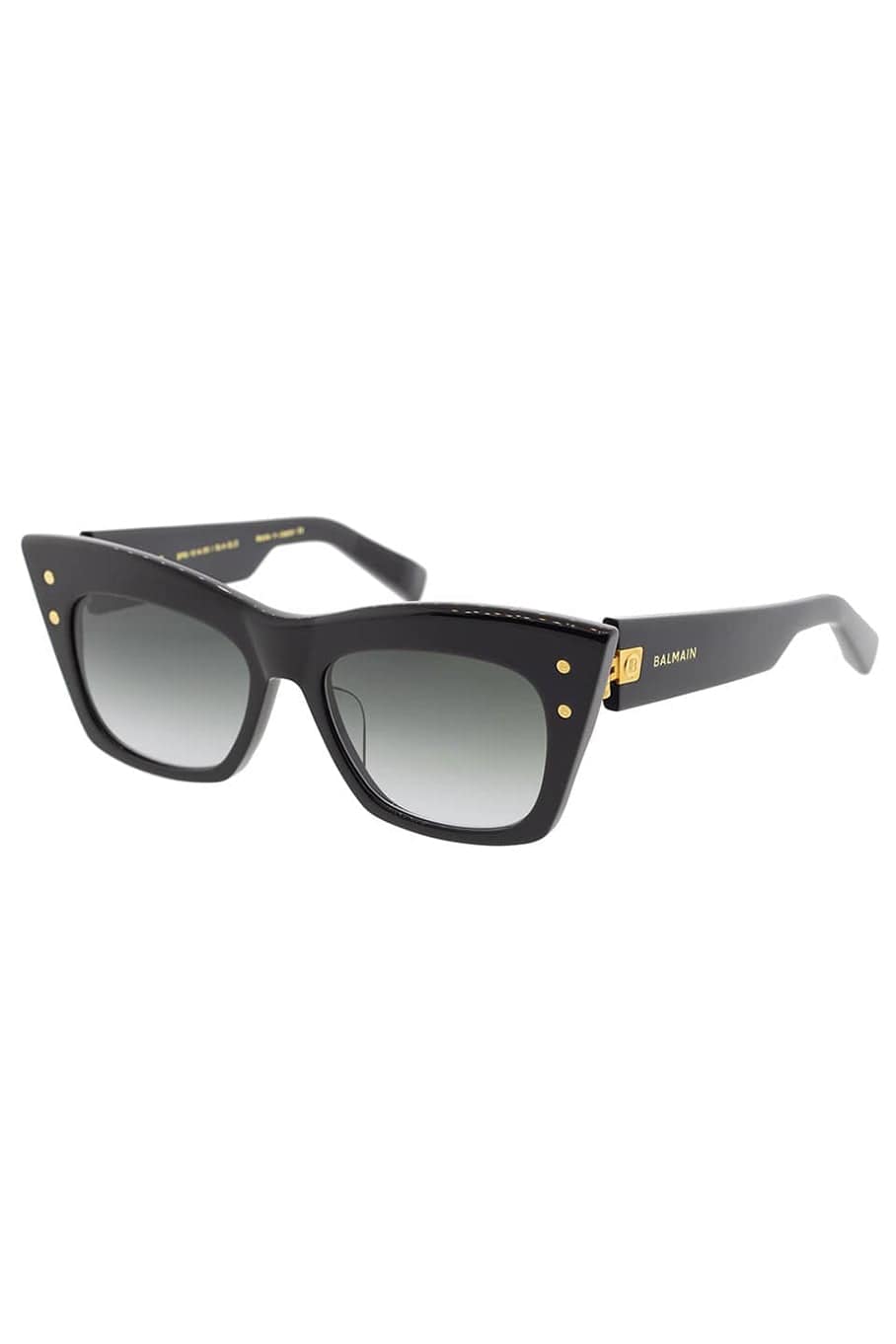 BALMAIN-Black and Gold B-II Sunglasses-BLK/GLD