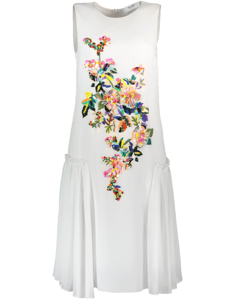 BLUGIRL-Floral Embroidered Dress-