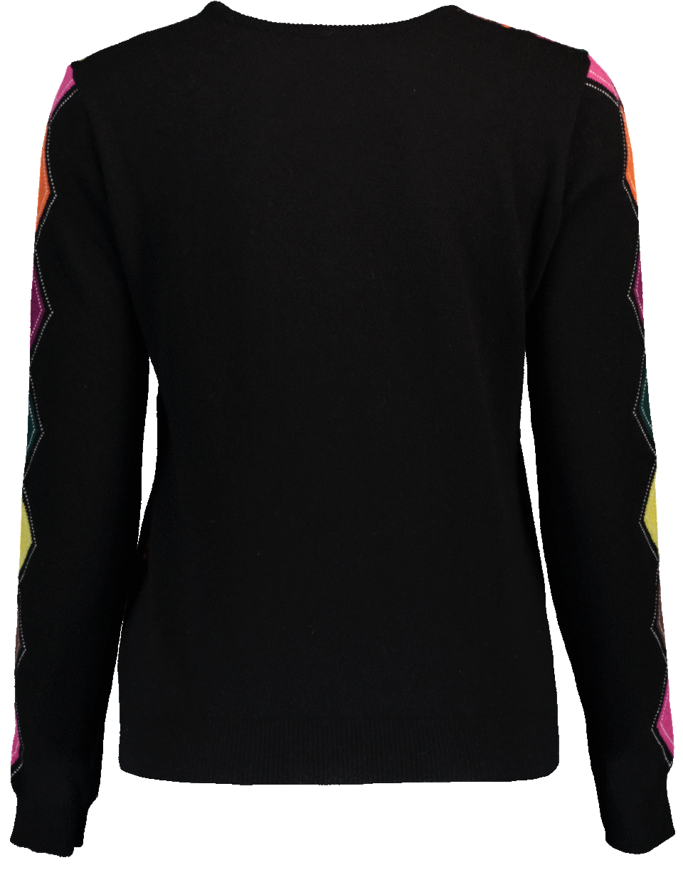 Argyle Printed Pullover CLOTHINGTOPKNITS BLUGIRL   