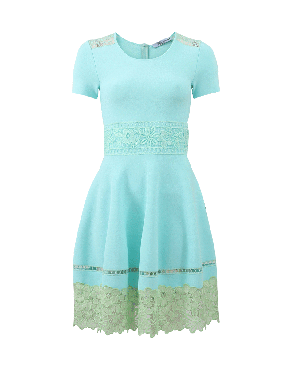BLUMARINE-Knit And Lace Dress-