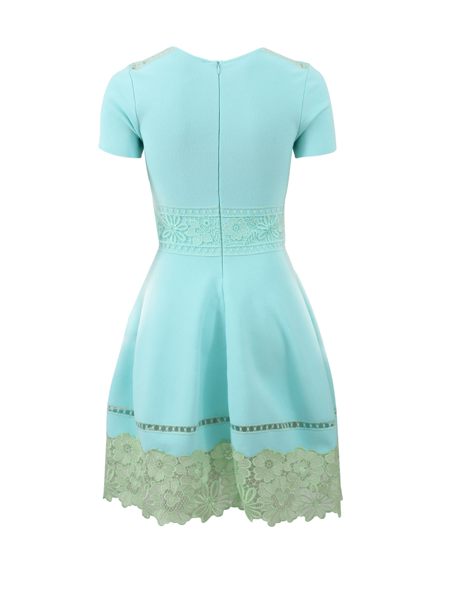 BLUMARINE-Knit And Lace Dress-