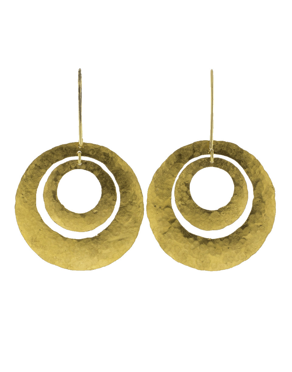 BOAZ KASHI-Gold Disc Earrings-YELLOW GOLD
