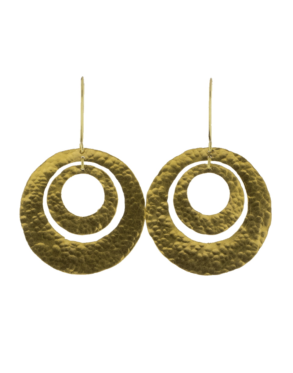 BOAZ KASHI-Gold Disc Earrings-YELLOW GOLD