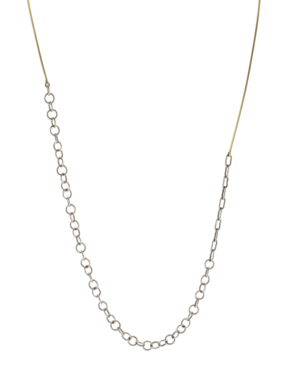 BOAZ KASHI-Pure Chain Station Necklace-YELLOW GOLD