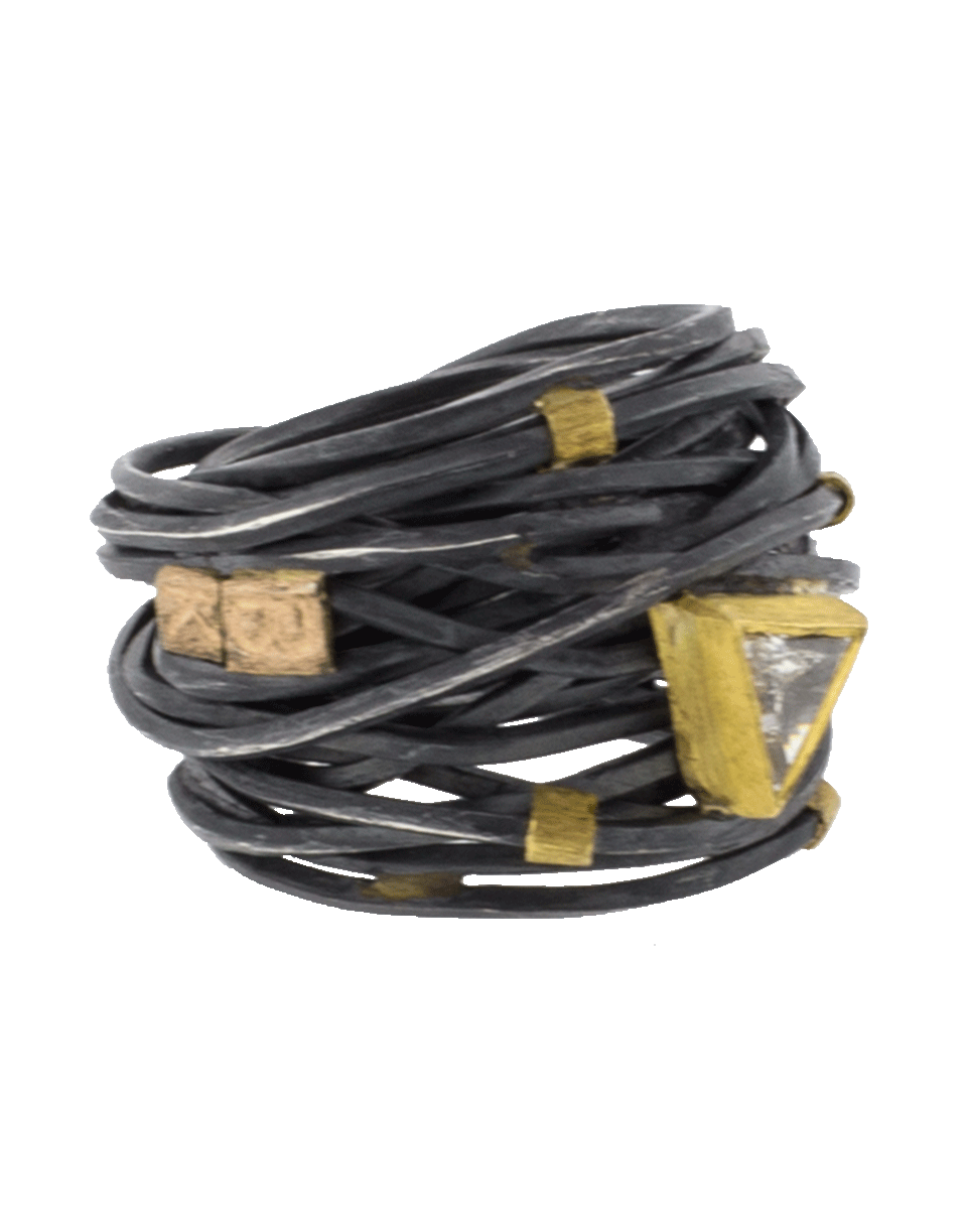BOAZ KASHI-Diamond Wire Wrap Ring-SILVER