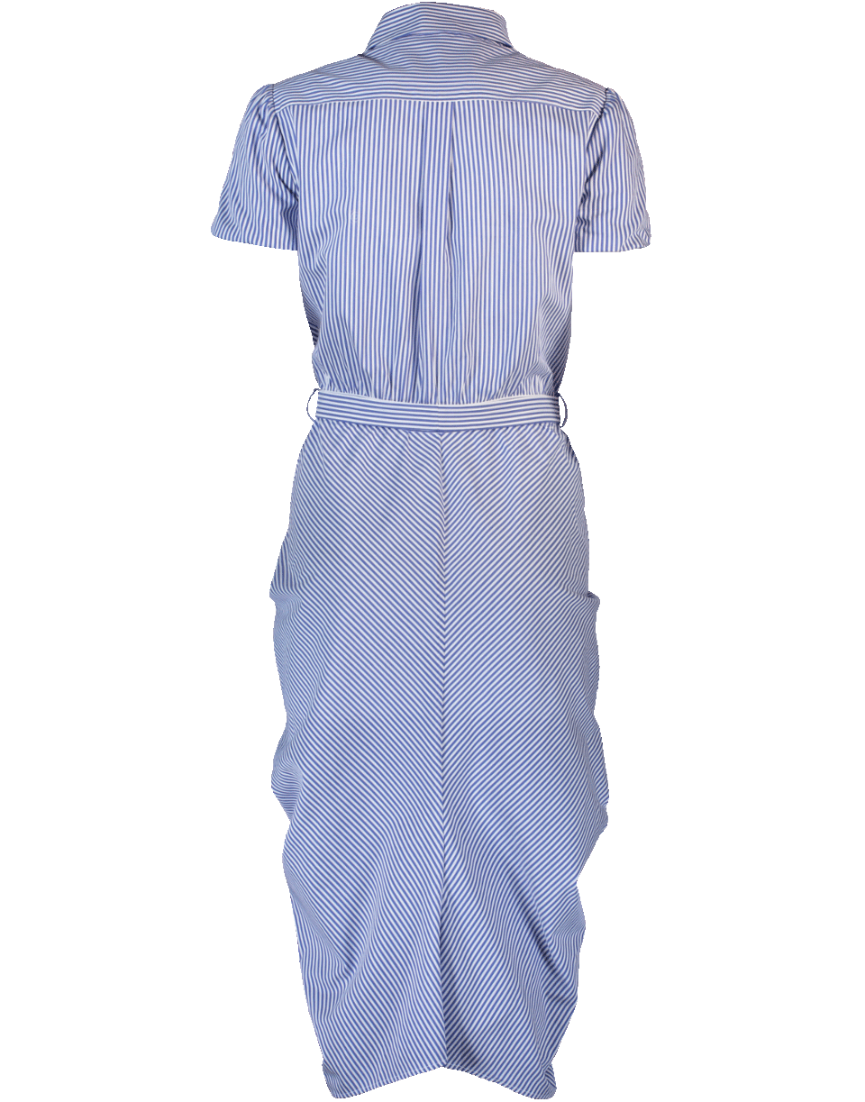 Striped Applique Dress CLOTHINGDRESSCASUAL BOUTIQUE MOSCHINO   