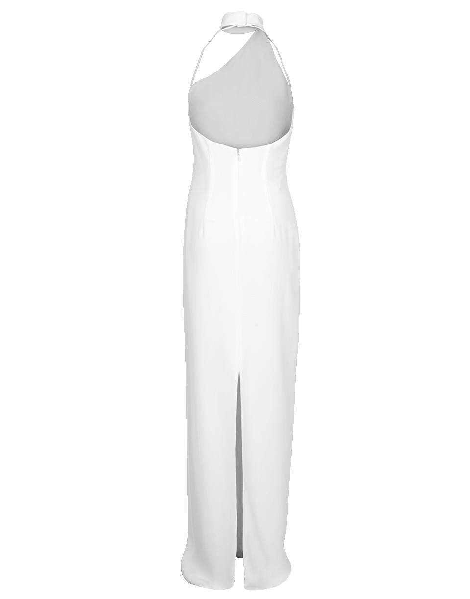 BRANDON MAXWELL-Asymmetrical One Shoulder Gown-WHITE