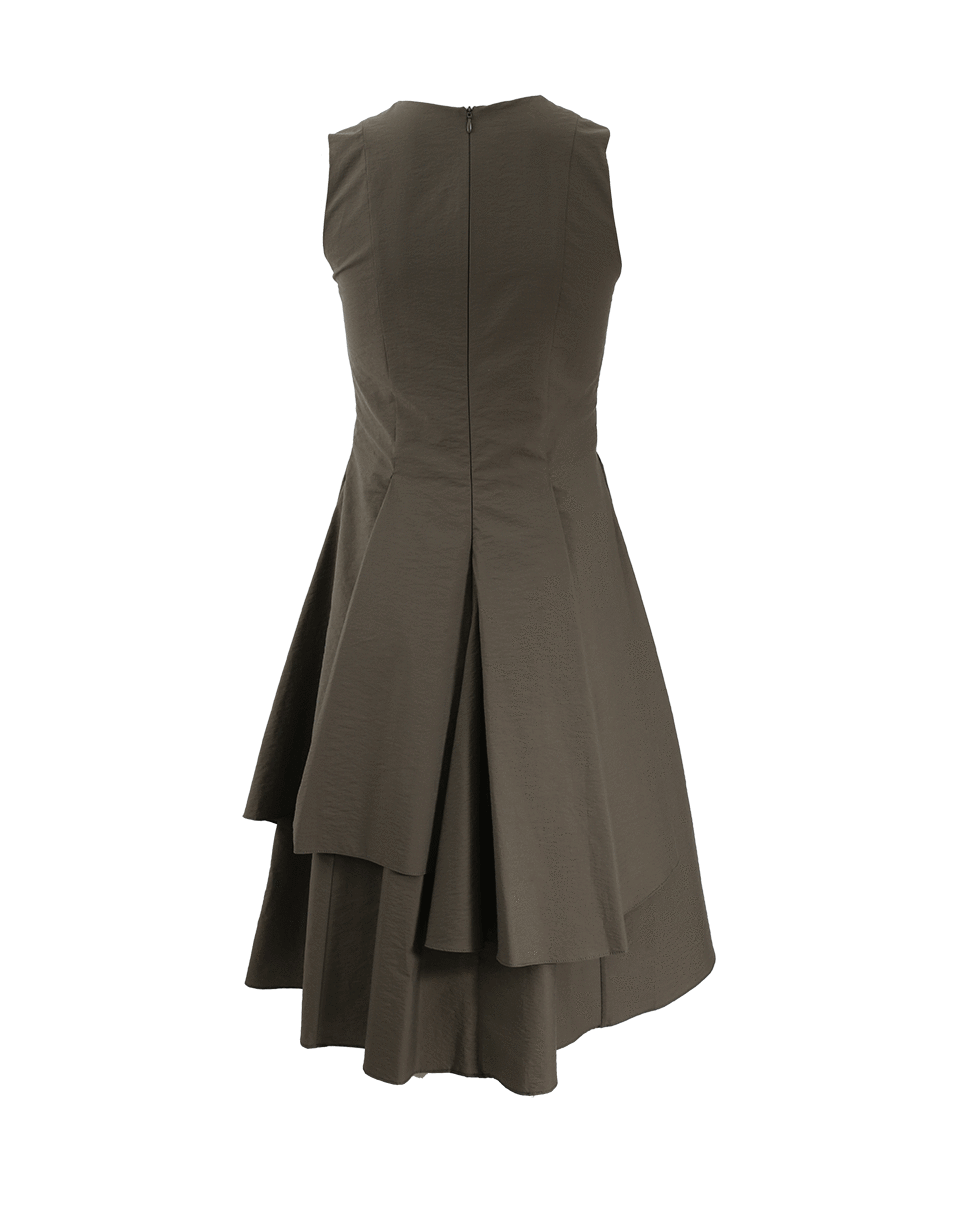 BRUNELLO CUCINELLI-Crinkle Asymmetrical Tiered Dress-