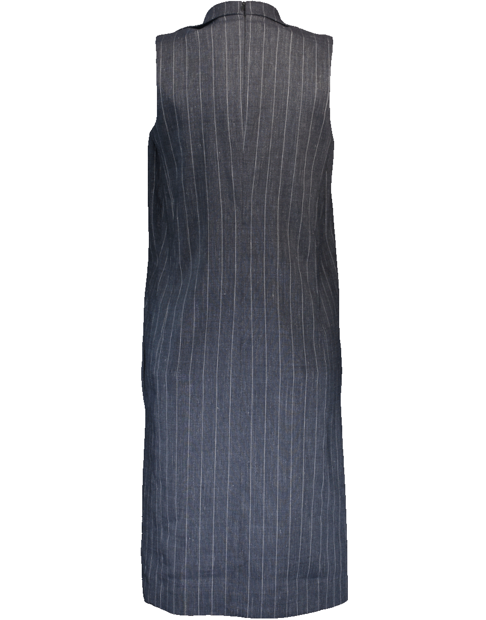 Pinstripe Vest Dress CLOTHINGDRESSCASUAL BRUNELLO CUCINELLI   