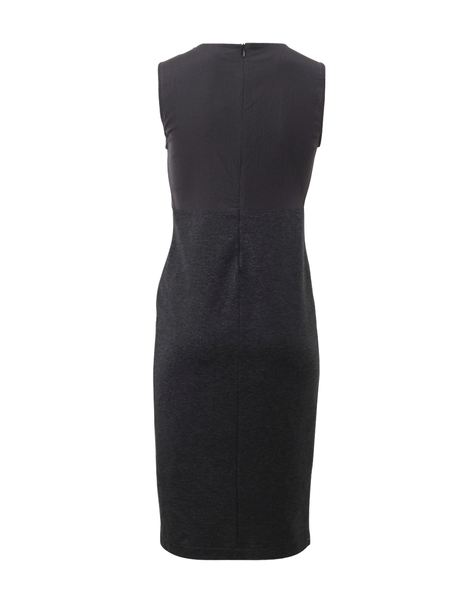 BRUNELLO CUCINELLI-Silk Top Jersey Skirt Dress-