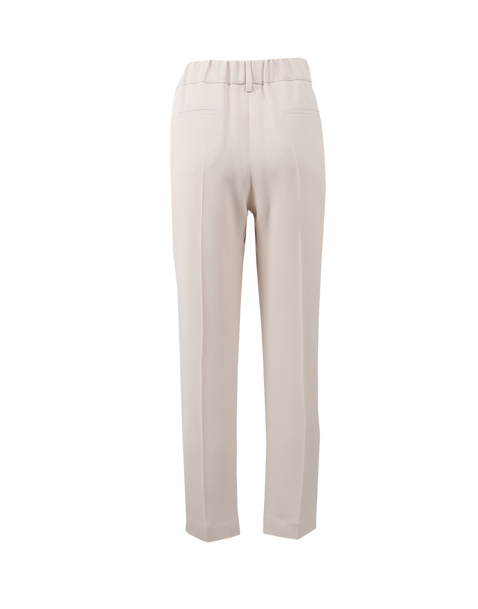 BRUNELLO CUCINELLI-Silk Crepe Pull-On Pant-BUTTER