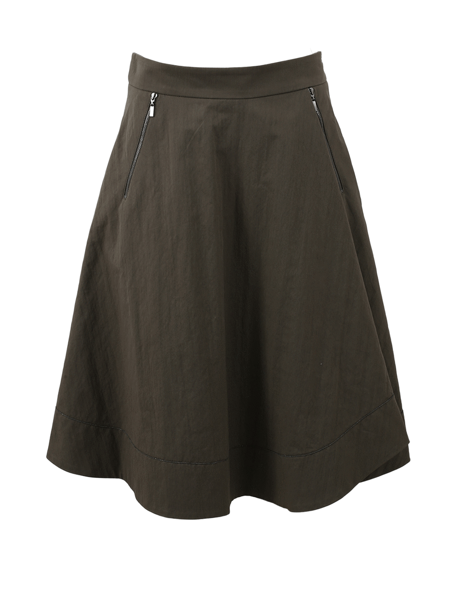 Monili Hem Cotton Skirt CLOTHINGSKIRTMISC BRUNELLO CUCINELLI   