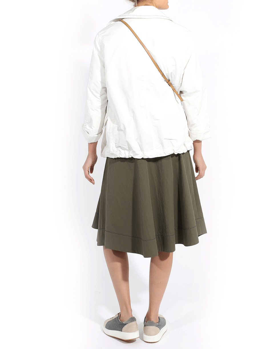 Monili Hem Cotton Skirt CLOTHINGSKIRTMISC BRUNELLO CUCINELLI   
