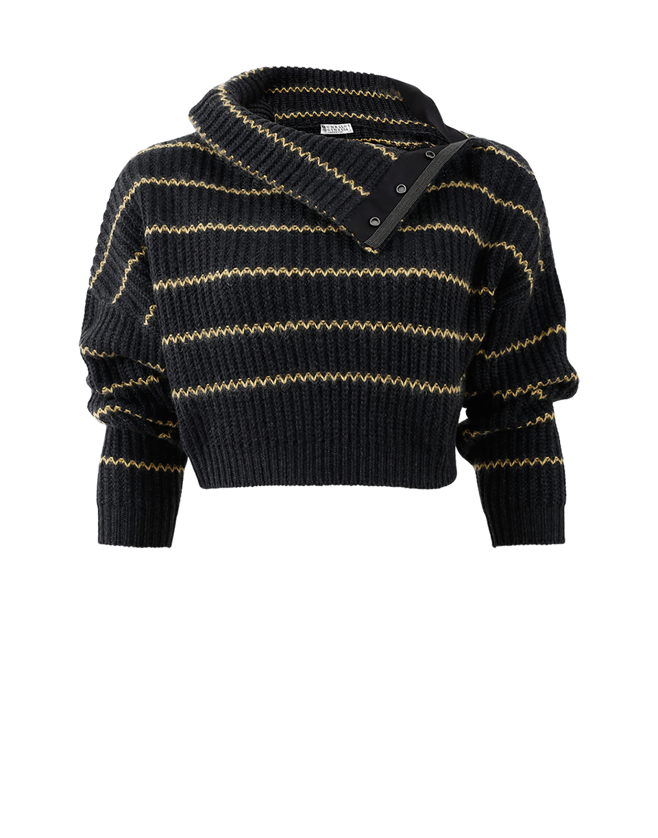 Rib Striped Knit CLOTHINGTOPSWEATER BRUNELLO CUCINELLI   