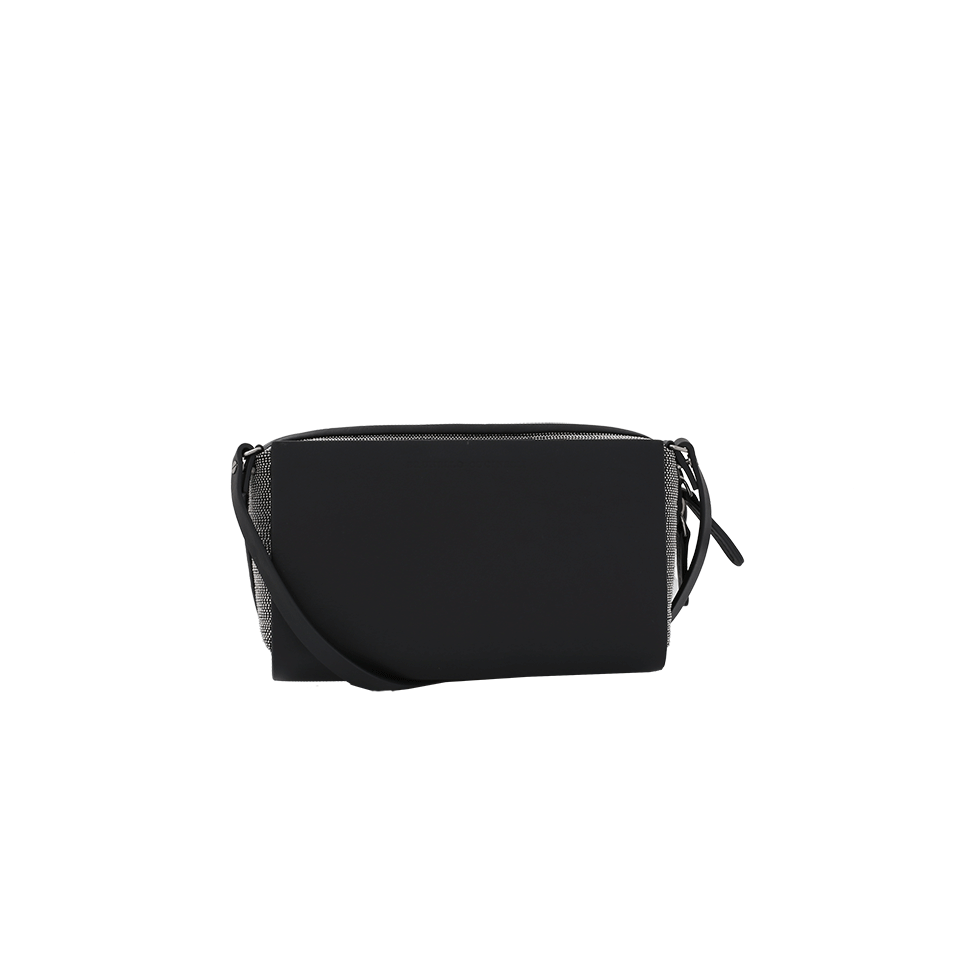 BRUNELLO CUCINELLI-Monili Leather Wallet Crossbody-BLACK