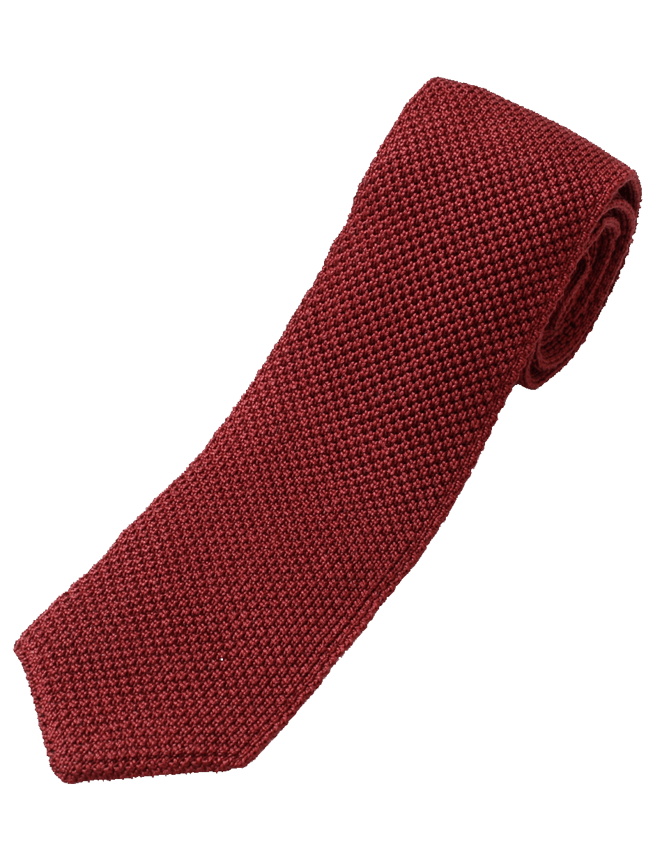 BRUNELLO CUCINELLI-Knit Tie-RED
