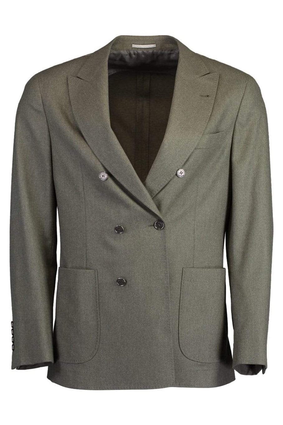 Light Flannel Wool Jacket MENSCLOTHINGJACKET BRUNELLO CUCINELLI   