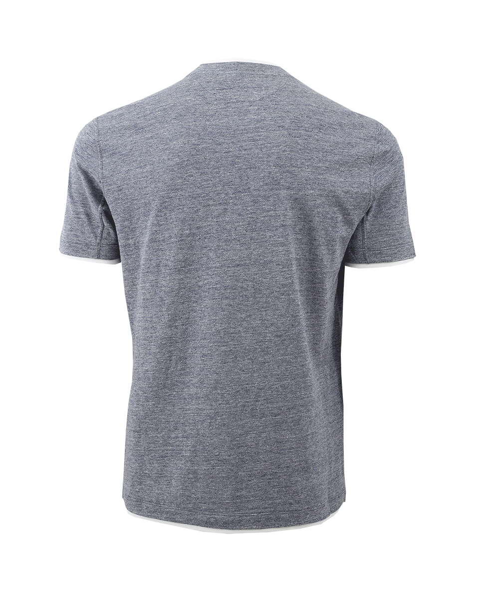 BRUNELLO CUCINELLI-Double Layered Look T-Shirt-