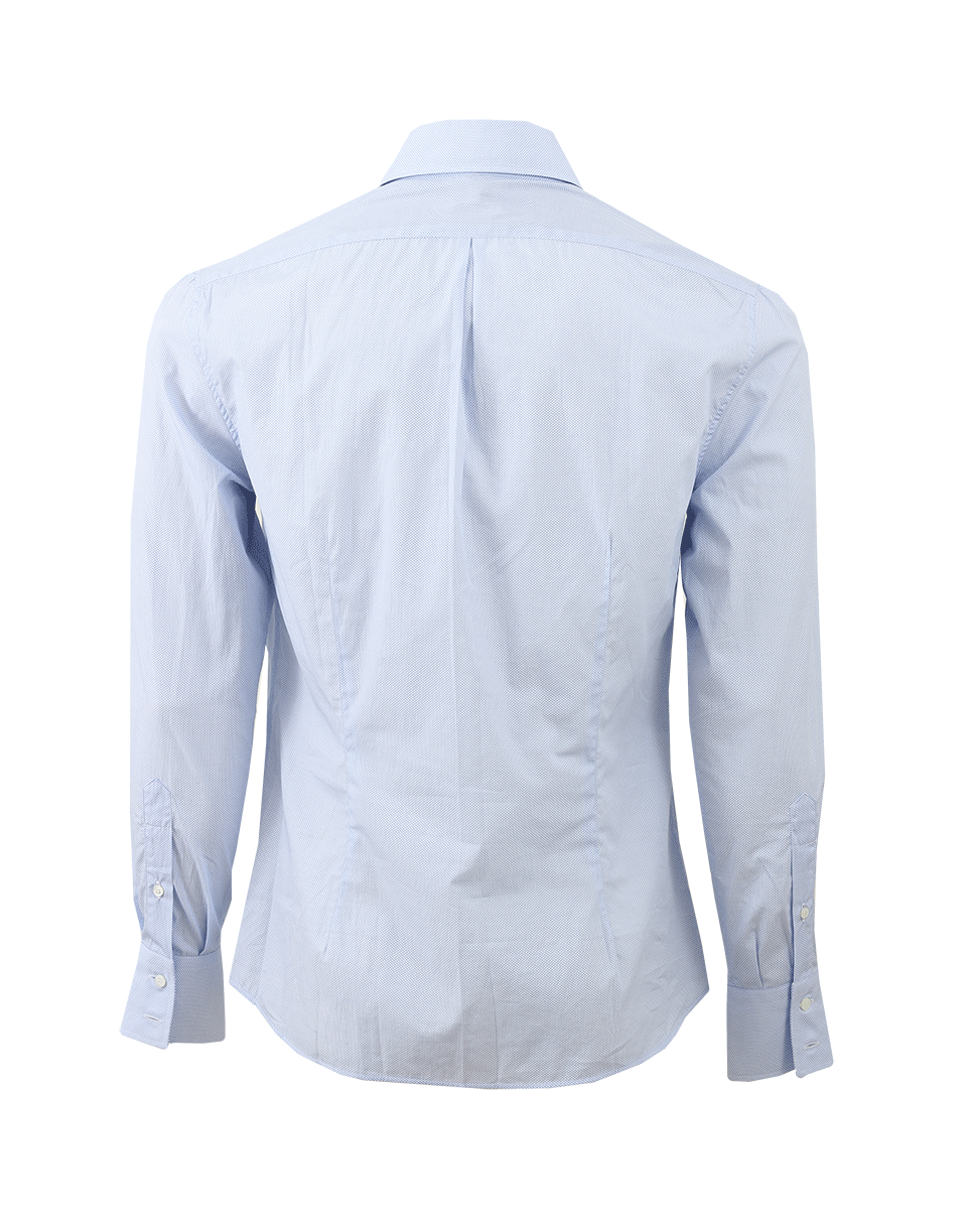 BRUNELLO CUCINELLI-Print Spread Collar Shirt-