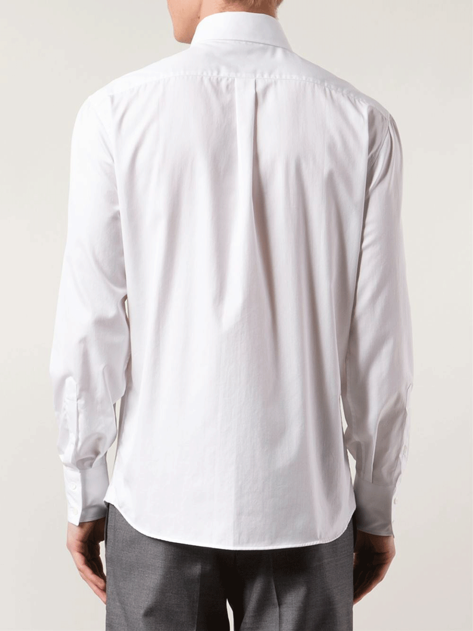 BRUNELLO CUCINELLI-Solid Collar Shirt-
