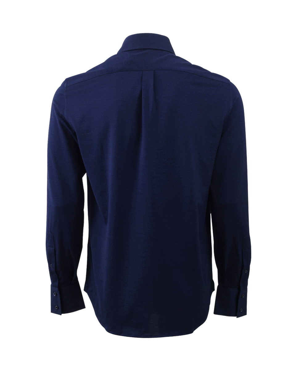BRUNELLO CUCINELLI-Stretch Spread Collar Shirt-