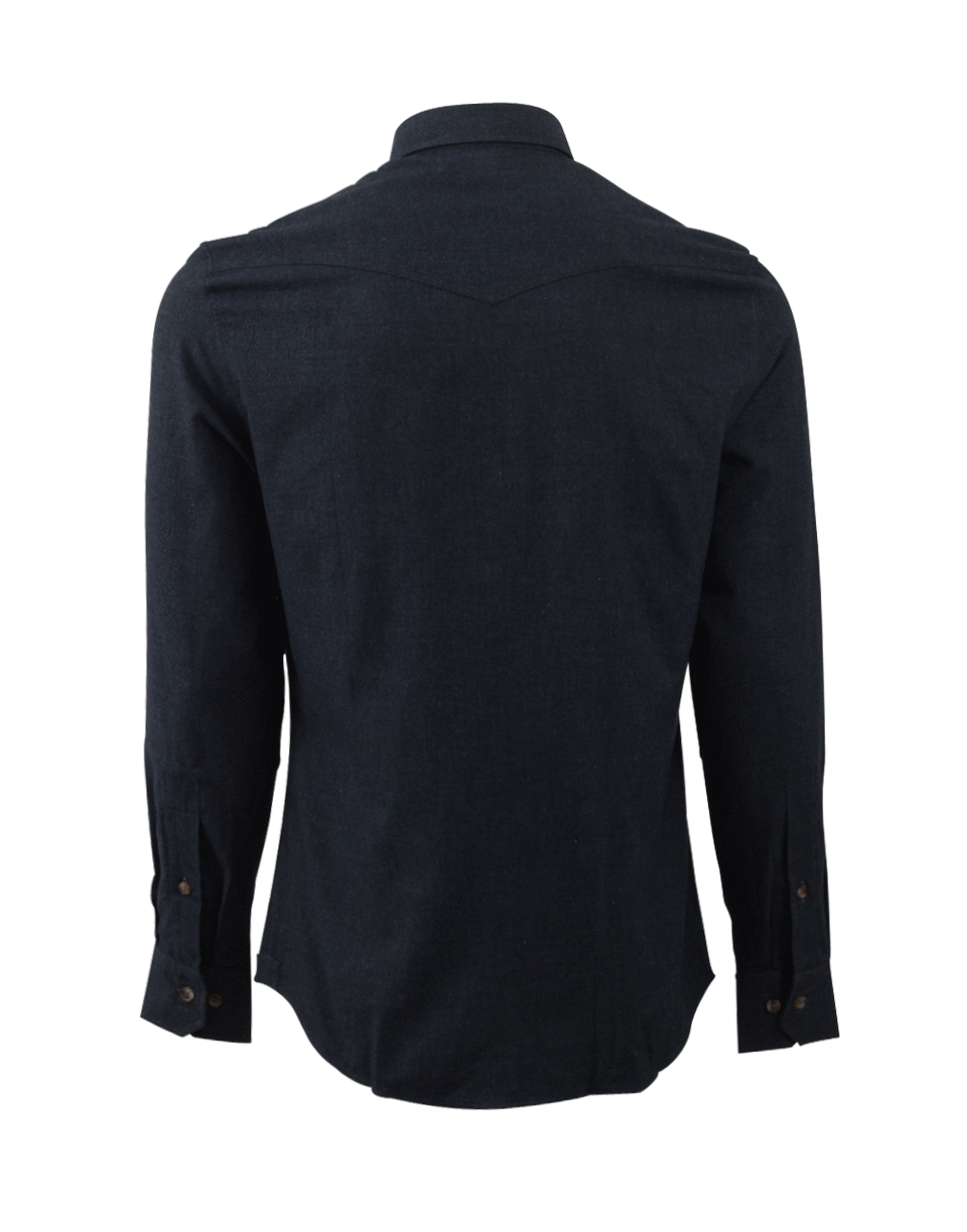 BRUNELLO CUCINELLI-Western Flannel Shirt-