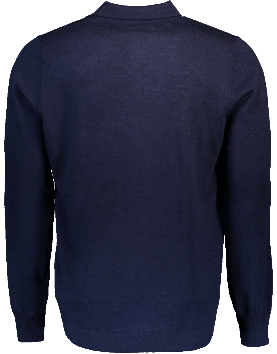 BRUNELLO CUCINELLI-Fine Gauge Polo Sweater-