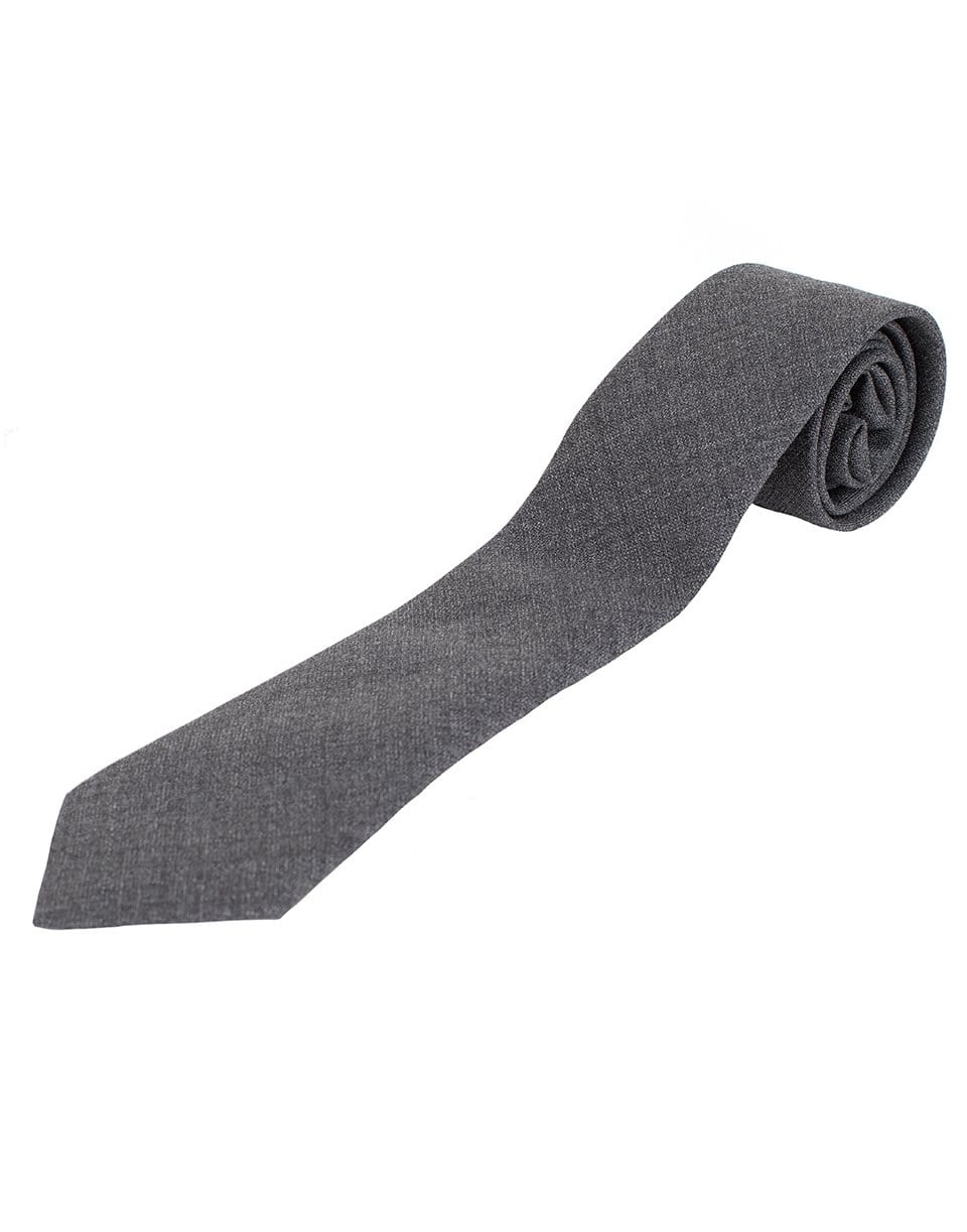 BRUNELLO CUCINELLI-Solid Wool Tie-MEDGREY