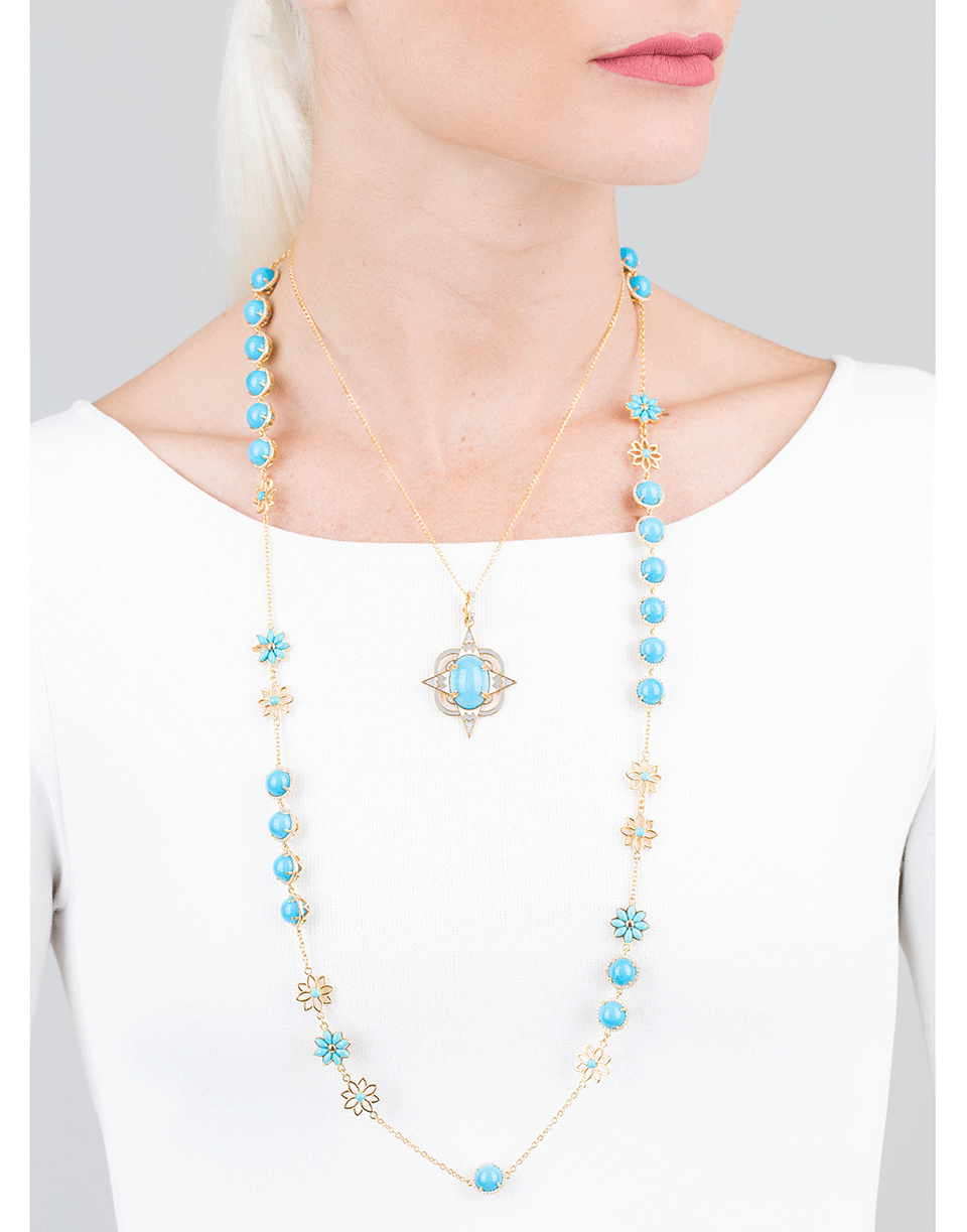 BUDDHA MAMA-Diamond Curb Chain Necklace-YELLOW GOLD