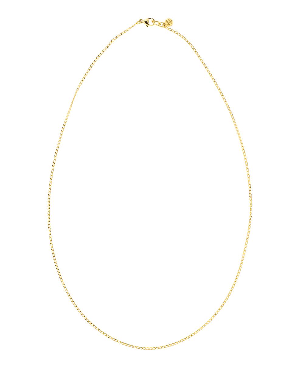 BUDDHA MAMA-Diamond Curd Chain Necklace-YELLOW GOLD