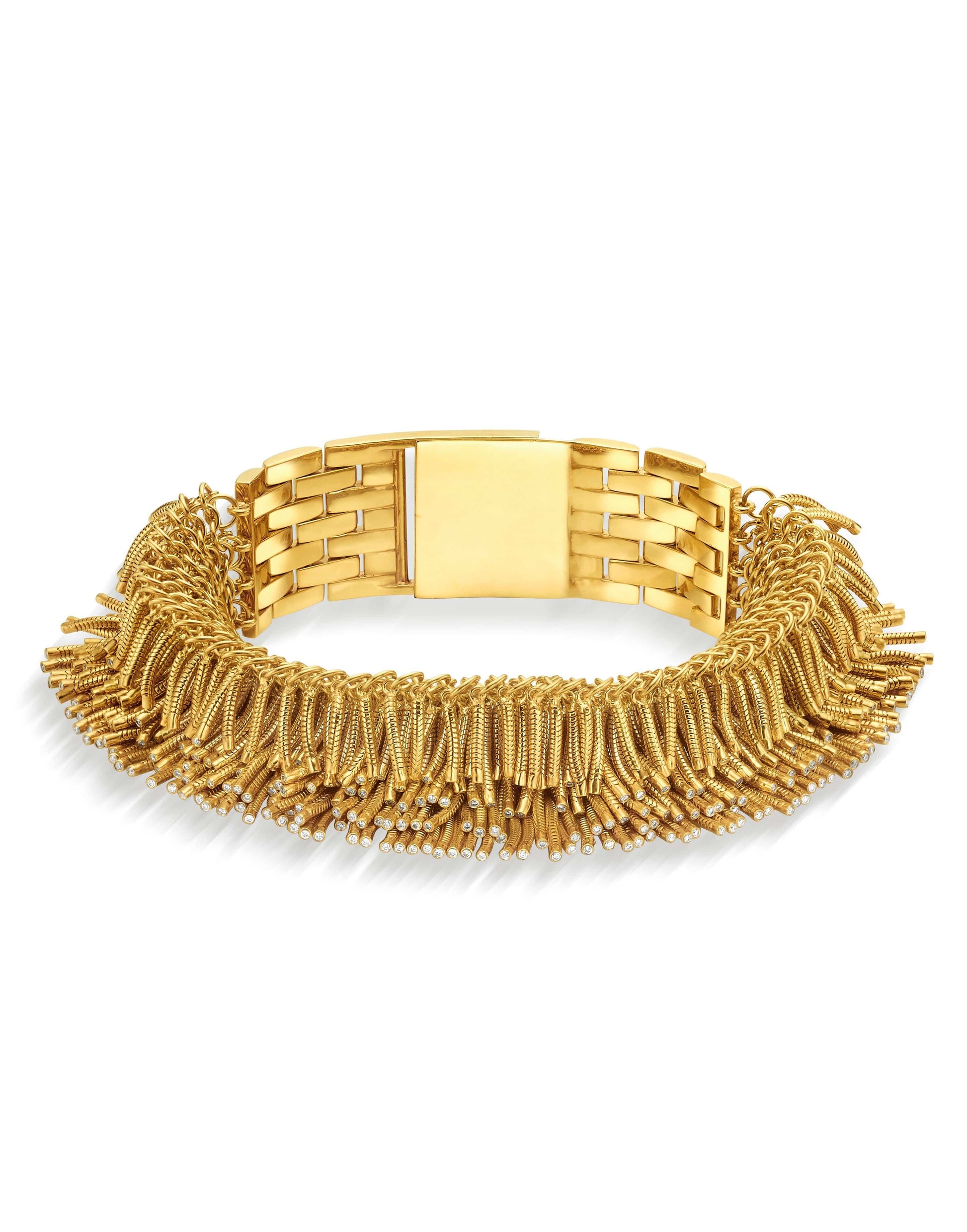CADAR-Diamond Fur Bracelet-YELLOW GOLD