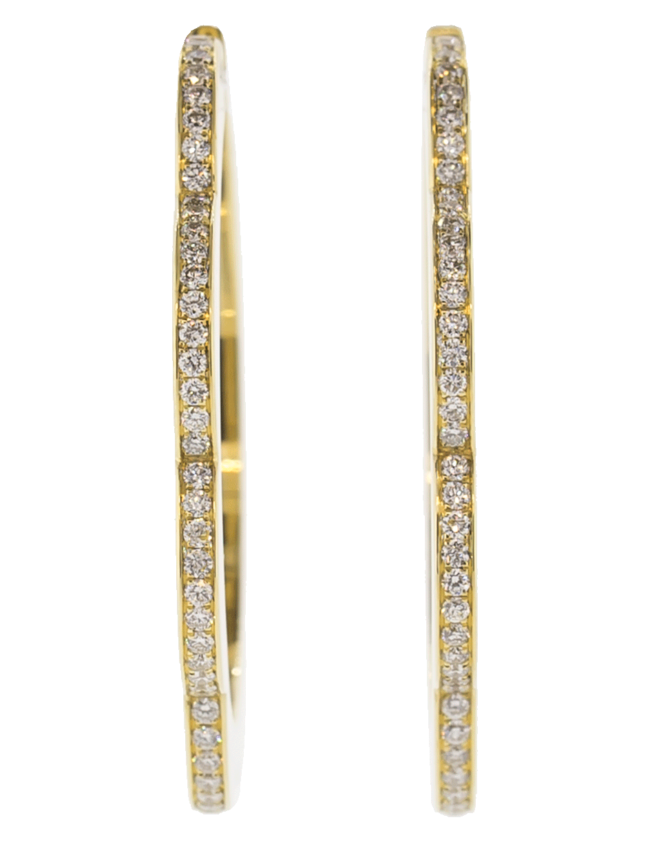 CADAR-Large Bloom Hoop Earrings-YELLOW GOLD