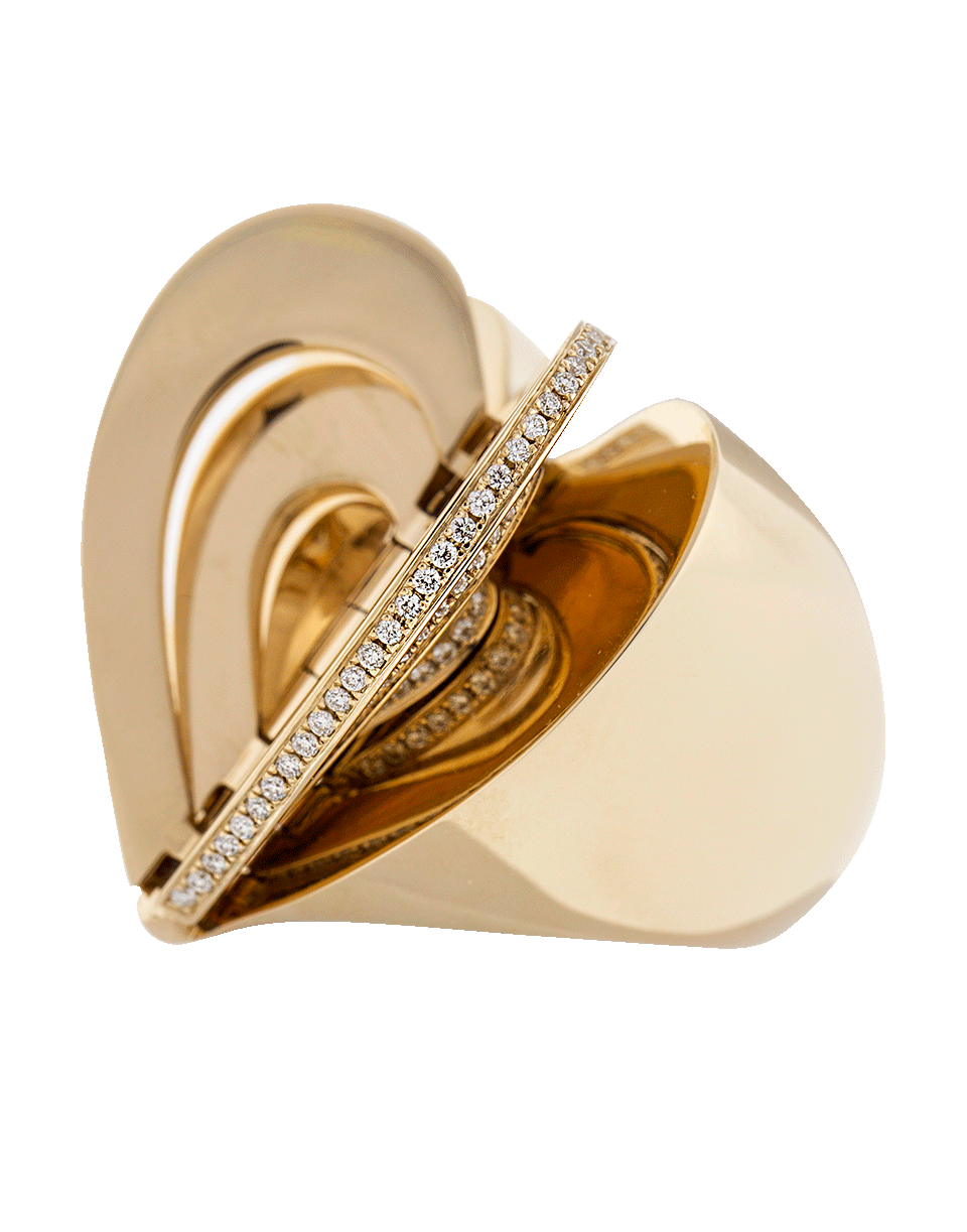 CADAR-Endless Diamond Heart Cocktail Ring-