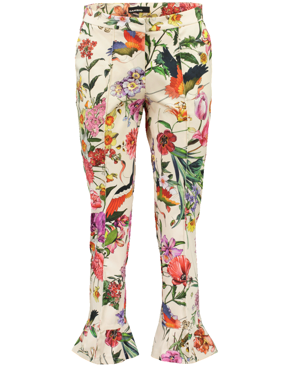 CAMBIO-Florence Floral Print Pant-