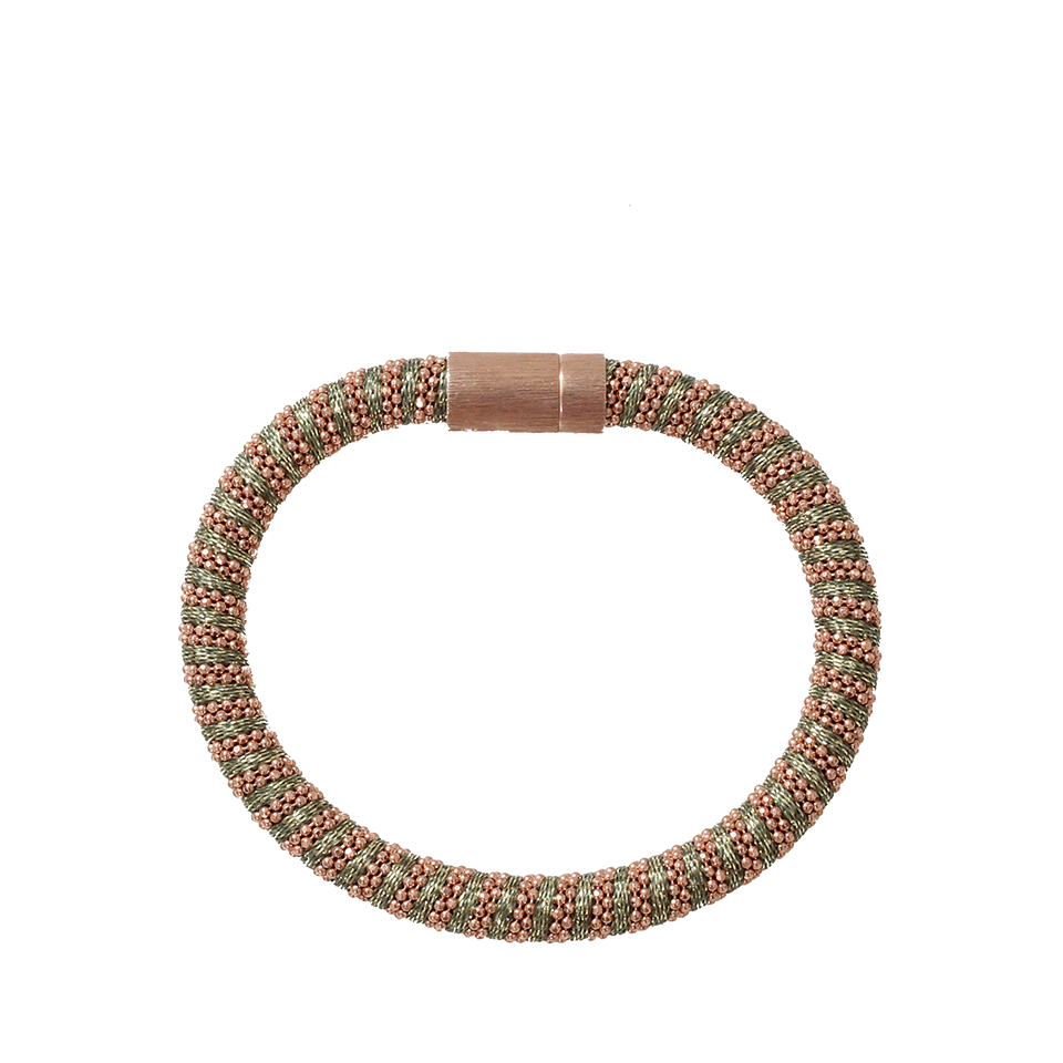 CAROLINA BUCCI-Leaf Sparkle Twister Band Bracelet-LEAF