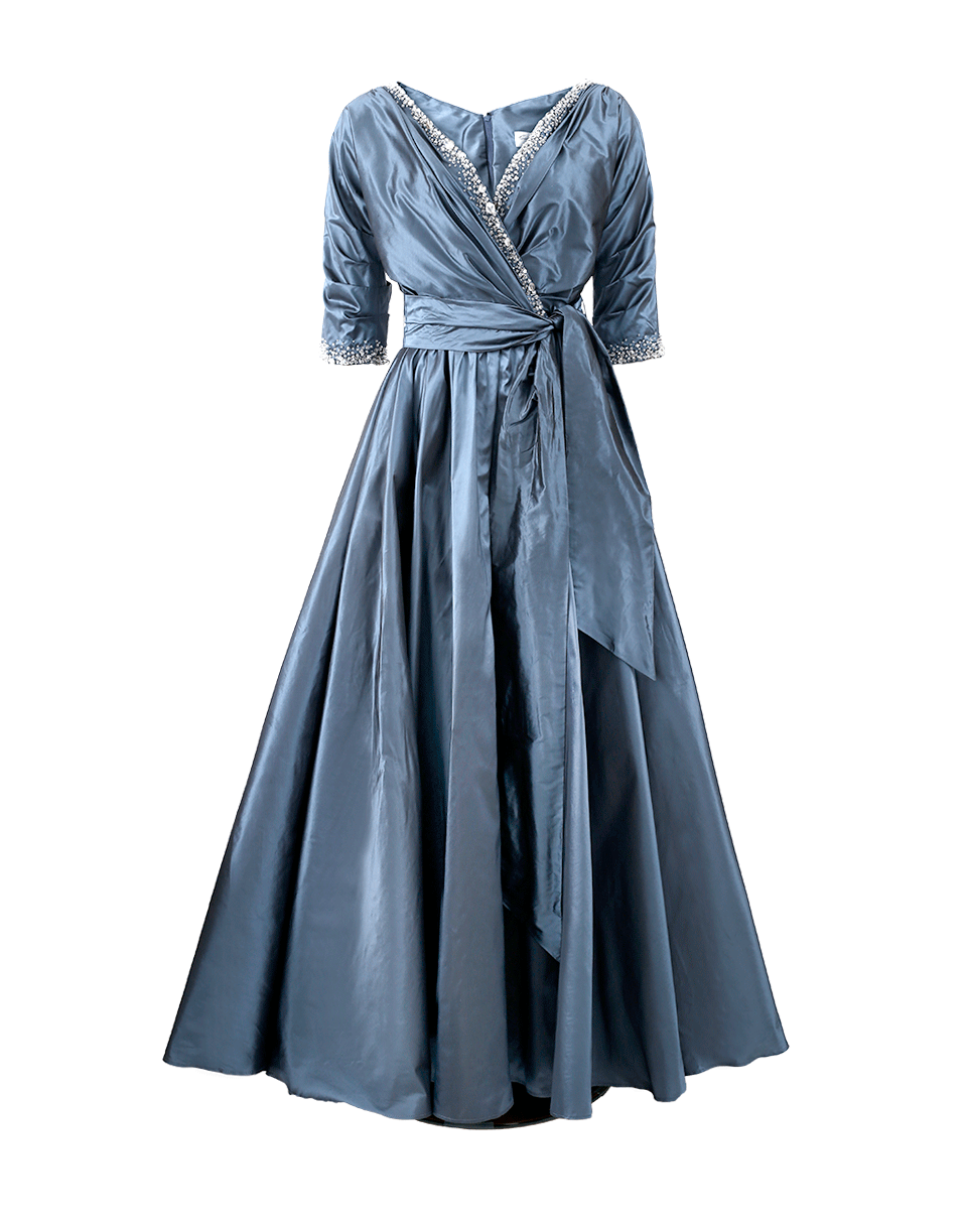 CATHERINE REGEHR-Circle Skirt Gown-BLUE