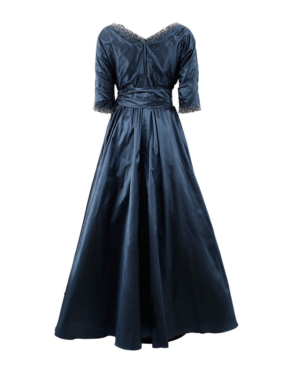CATHERINE REGEHR-Circle Skirt Gown-BLUE