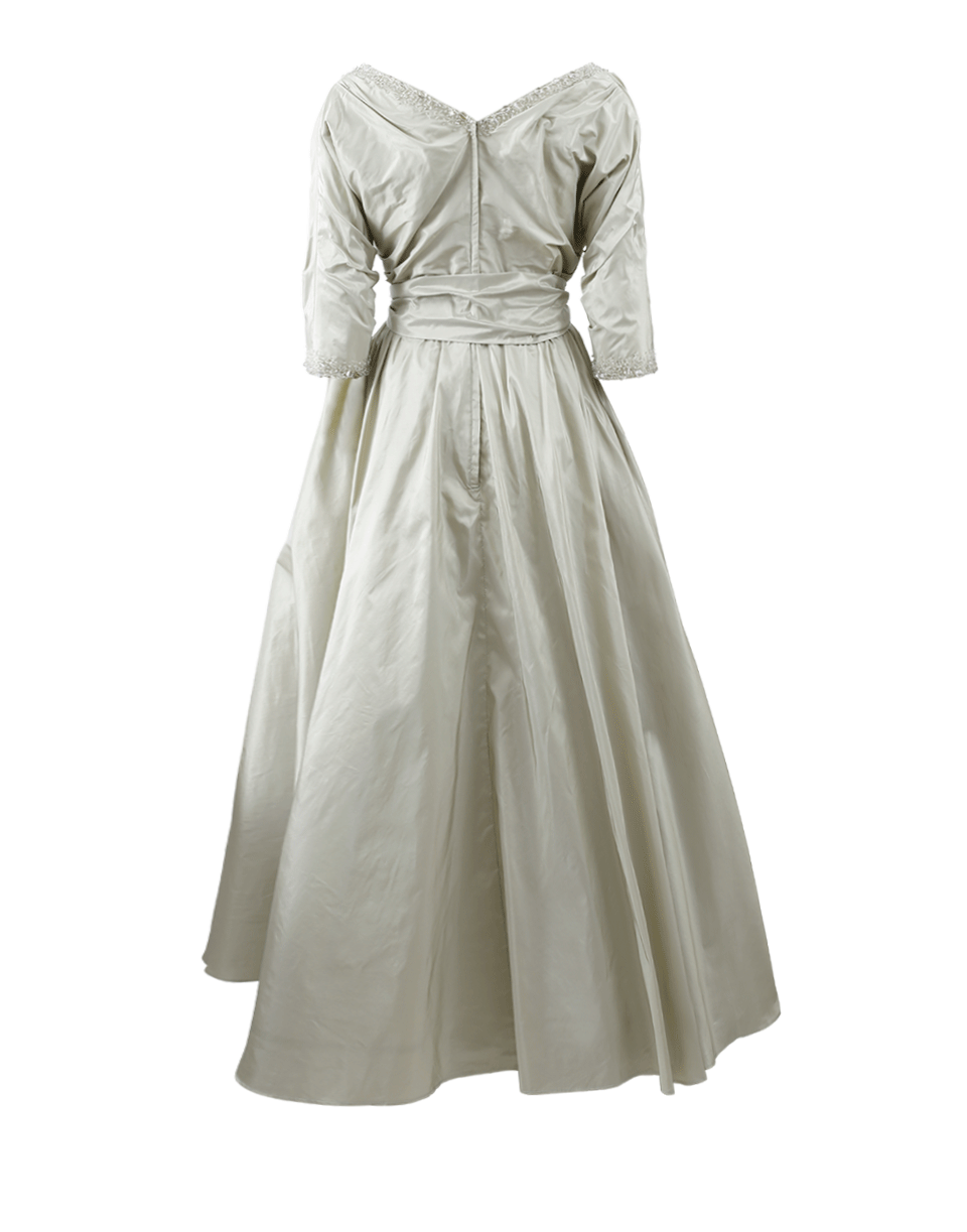CATHERINE REGEHR-Circle Skirt Gown-CELADON