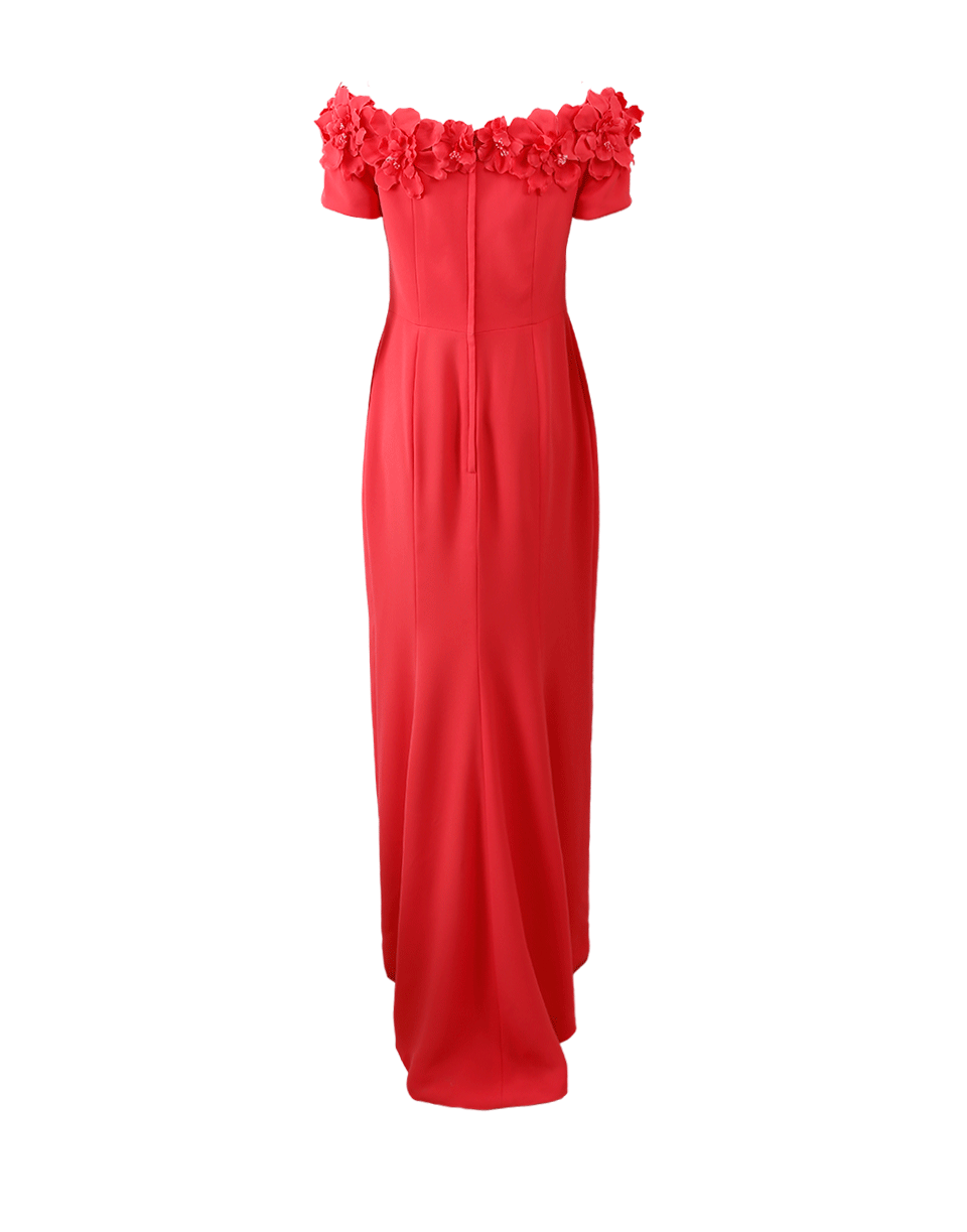 CATHERINE REGEHR-Off Shoulder Rose Garden Gown-