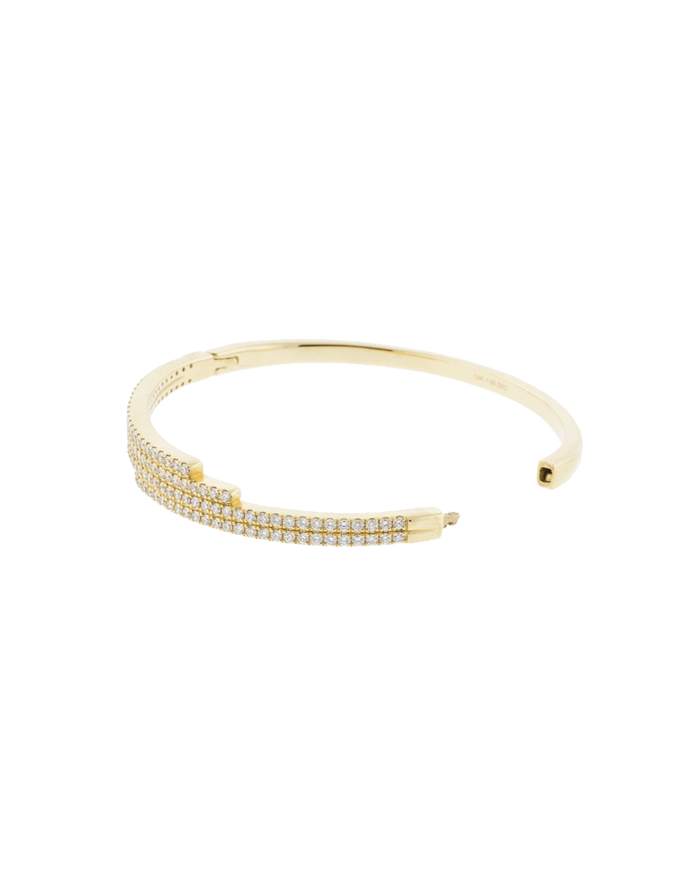 DANA REBECCA DESIGNS-Nikki Joy Diamond Cuff Bracelet-YELLOW GOLD