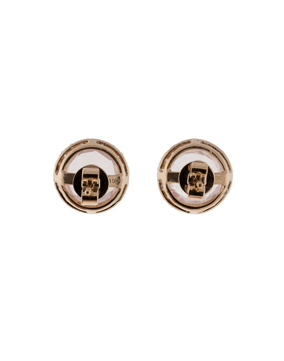 DANA REBECCA DESIGNS-Anna Beth Pink Quartz Stud Earrings-ROSE GOLD