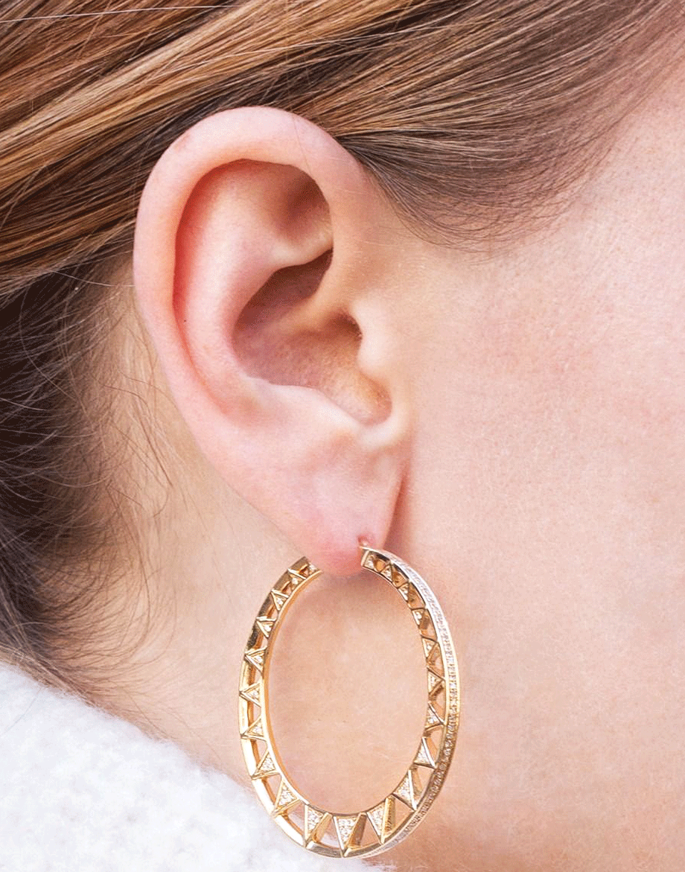 DANA REBECCA DESIGNS-Emily Sarah Hoop Earrings-ROSE GOLD